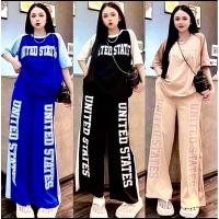 ราคา ไซส์ S-XL ชุดเซ็ท 2 ชิ้นเสื้อ + กางเกง งานป้าย เนื้อผ้านุ่มเด้งลื่นๆนิดหน่อย มีกระเป๋า 2 ข้าง (24611179112)