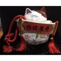 ราคา กระปุกออมสินแมวเซรามิคขนาดใหญ่มีลายอักษรจีน (2320316679)