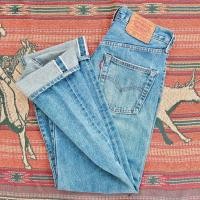 ราคา Levi's 502XX Big E ริมแดง ซิป Talon Single Stitch Rivet กระเป๋าหลัง แซกดำ งานผลิตปี 92 กระดุม J22 Made in Japan (52756373302)