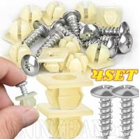 ราคา 4/1ชุดสกรูแตะตัวเองรักษาความปลอดภัยป้องกันการโจรกรรม-ชุดฮาร์ดแวร์สากล-อุปกรณ์ซ่อมรถยนต์-ตัวยึดน็อตยึดแผงประตู-ป้ายทะเบียนรถยึด สแน็ป (49357037449)