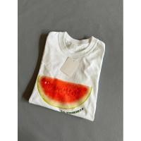 ราคา (จัดส่งตลอด 24 ชั่วโมง）Angle Official สไตล์ญี่ปุ่นแนววินเทจ แตงโม พิมพ์ลาย ผ้าฝ้ายแท้ เสื้อยืดแขนสั้น แบบหลวม เสื้อเชิ้ต (28512132187)