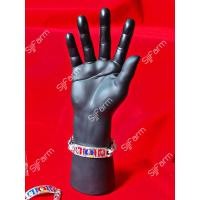 ราคา 1 ชิ้น หลวงพ่อรวย ปาสาทิโก เลสข้อมือลงยา ยาว 8 นิ้วสีีเงิน สินค้าพร้อมจัดส่ง (10428244952)