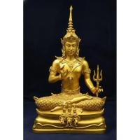 ราคา ท้าวเวสสุวรรณ หน้าเทพ วัดหน้าพระเมรุราชิการาม จ.อยุธยา เนื้อทองเหลือง พ่นทอง หน้าตัก9นิ้ว สูง17นิ้ว (44325647574)