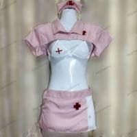 ราคา ชุดคอสเพลย์พยาบาล ชุดพยาบาลสาวสุดเซ็กซี่สีชมพูพร้อมหมวก (24846452987)
