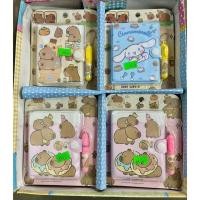 ราคา สมุดโน้ต คาปิบาระ เซตพร้อมปากกา สมุดโน๊ตเขียนมินิ (54157153763)