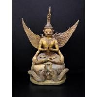 ราคา พญาครุฑจิตสุบรรณ วัดพระบาทบางแฟน จ.เชียงใหม่ ปี2552 เนื้อทองเหลือง หน้าตัก9นิ้ว (29171087008)