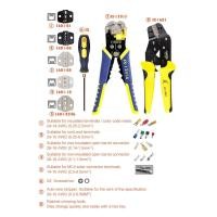 ราคา Crimping Tool Professional Wire Crimper Multi-tool Wire Stripper Cutting Pliers Cable Cutter Tools (45503370526)