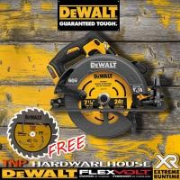 ราคา DEWALT เลื่อยวงเดือน 7-1/4 นิ้ว ไร้สาย 60V Max รุ่น DCS578N แถมใบตัด (14760674820)