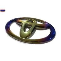 ราคา แผ่นป้าย โลโก้โตโยต้าหน้ารถ สีไทเททอง ขนาด 15 x10.5 cm สีไทเททอง TOYOTA ตรา โลโก้ การันตีคุณภาพ (43373869851)