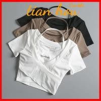 ราคา เสื้อยืดแขนสั้นเซ็กซี่ พร้อมแผ่นรองหน้าอก เหมาะกับใส่เล่นโยคะ วิ่งออกกําลังกาย สําหรับผู้หญิง (22767956295)