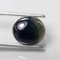 ราคา 8.70 ct พลอยไพลิน เผาใหม่ (Heated Blue Sapphire) ทรงไข่หลังเบี้ย สีน้ำเงิน (26250196149)
