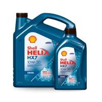 ราคา SHELL น้ำมันเครื่องดีเซล กึ่งสังเคราะห์ Helix HX7 10W-30 (6/7/8 ลิตร) (28811934838)