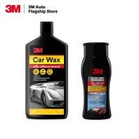 ราคา 3M Car Wax ผลิตภัณฑ์เคลือบเงารถยนต์ คาร์นูบาแวกซ์ + 3M ผลิตภัณฑ์เคลือบกระจก ขนาด 200มล. PN08889LT (51256205452)