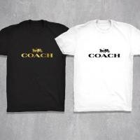 ราคา เสื้อยืดลําลอง แขนสั้น พิมพ์ลาย COACH GOLD PRINT ส ไซส์ใหญ่ สินค้ามาใหม่ หนาๆ สีขาว คอกลม เสื้อกีฬา การ์ตูน (26704820456)