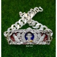 ราคา กรอบ​เลส​เงิน​แท้​(เฉพาะ​กรอบ)​ รุ่น.รวย​เหลือล้น​ ขนาด4บาท​ หลวงพ่อ​รวย​ (9703491156)