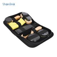 ราคา [Shamjina] 7x Neutral Shoe Polish Shine Kit, แปรงขัดรองเท้าผมม้า, แปรง Applicator Polish (47107095859)