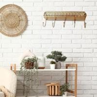 ราคา [dolity21] ตะขอแขวนกุญแจโลหะสีทองตกแต่ง Entryway ชั้นวางของติดผนังที่ใส่จดหมายออแกไนเซอร์สําหรับที่วางกุญแจกล่องห้องโถงจัดเก็บ (47956394366)