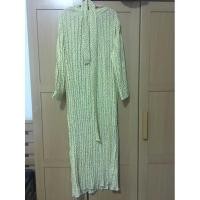 ราคา เดรสอัดพลีทยาว แขนยาว เดรสมุสลิม เดรสออกงาน (3457302189)