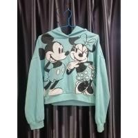 ราคา เสื้อสเวตเตอร์ มีฮู๊ด สีเขียวอ่อน ลายมิกกี้เม้าส์ รอบอก38 ยาว18นิ้ว (25221654540)