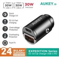 ราคา AUKEY Mini Car Charger CC-A3 2 Port USB-C & USB A พร้อม PD & QC (40555731338)