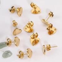 ราคา 10pcs Stainless Steel Ear Stud Heart Post with Hole Dangle Earring Setting for DIY Jewelry Making Fashion Earrings Acces (41475501397)