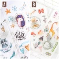 ราคา Sticker Set 6 แผ่น : สติ๊กเกอร์ วาชิ สติกเกอร์ DIY แต่งแพลนเนอร์ ไดอารี่ Diary Sticker Scrapbook Decoration washi tape (1373894796)