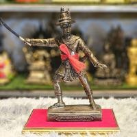 ราคา พระเจ้าตากทรงยืน(เหล็กน้ำพี้)ฐานกว้าง5นิ้วสูง11นิ้วแถมฟรีฐานรองพร้อมมีดดาบเหล็กน้ำพี้1เล่ม (25694755018)