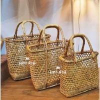 ราคา ตะกร้าหวาย ตะกร้าไปวัด ตะกร้าทำบุญ ลายพิกุล (21885839508)