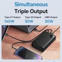ราคา ❤ Baseus 140W Power Bank 24000Mah Fast Charging Portable Battery Charger 3 Output Ports For Table (28551759416)