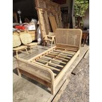 ราคา พร้อมส่ง 3.5ft bed frame teak wood rattan bed frame เตียงไม้มินิมอล (21994478069)