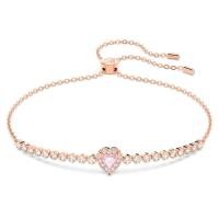 ราคา (พร้อมส่ง)*New*SWAROVSKI One bracelet Heart, Pink, Rose gold-tone plated (22621533532)