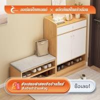 ราคา ORANGE ตู้เก็บรองเท้าเอนกประสงค์ ตู้รองเท้าพร้อมเบาะนั่ง ที่วางรองเท้า นั่งเปลี่ยนรองเท้าได้ (25982275590)