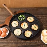 ราคา กระทะทอดไข่ยิ้ม 7 หลุม เส้นผ่าศูนย์กลาง 30 cm ทอดไม่ติดกระทะ Non-stick (26518362965)