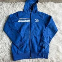 ราคา เสื้อแจ๊คเก็ต adidas สีฟ้าเข้ม ป้าย14 ปี ของแท้100% (28330513067)