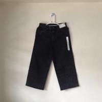 ราคา กางเกงยีนส์ UNIQLO กางเกงยีนส์ทรงกระบอกสีดำฟอก เอวสูง *ใหม่ป้ายห้อย* (7693597298)