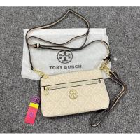 ราคา แบรนด์Tory Burch กระเป๋าสะพายข้างขนาดกำลังดี น้ำหนักเบาสะพายคล่องตัว วัสดุ: ผ้าพิมพ์ลายแบรนด์ (23189659279)
