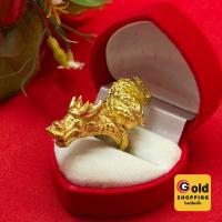 ราคา แหวนทองเหลืองมังกร ฟรีไซส์ งานทองเหลืองแท้ งานดิบไม่ได้ชุบ ทองเหลืองโบราณ พร้อมส่ง (43452289588)