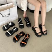 ราคา รองเท้าแตะส้นเตารีดแฟชั่นSlimmerดูรองเท้าผู้หญิง (27240806581)