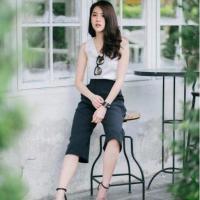 ราคา กางเกงขาบาน5ส่วน ผ้าฮานาโกะ S-3XLงานดี ทรงสวย (27304478178)
