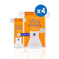 ราคา Vivii วีวี่ สำลีแผ่นรีดขอบ 100 แผ่น (แถมฟรี50แผ่น) x4 (12694059747)