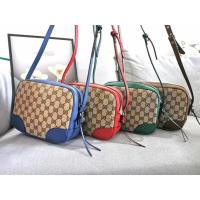 ราคา New Gucci Bree GG Canvas leather trim (4935089948)