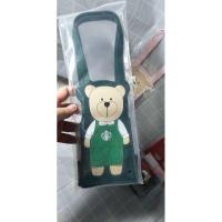 ราคา ปลอกใส่แก้ว Starbucks Taiwan Bearista สีเขียว (7655406300)