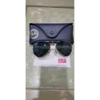 ราคา Rayban ของแท้ มือสอง สภาพ 70% Aviator Large Metal แว่นตากันแดด (29968193635)