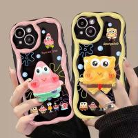 ราคา 3D SpongeBobs Patricks Griptok Bracket Holder ShellสําหรับXiaomi Redmiหมายเหตุ 14 13 12 12S 11 10 Pro Plus 10S 11S 12S 14C 13C Turbo4 เคสซิลิโคนด้านข้าง (43512408752)