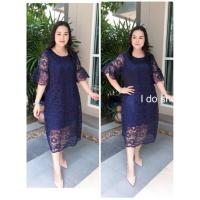 ราคา เสื้อผ้าสาวอวบ เดรสสาวอวบ ลูกไม้ทรงสวย เดรสออกงาน ไซส์ใหญ่ อวบอ้วน (1629893786)