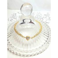 ราคา สร้อยข้อมือชุบทองคำ18kพร้อมหัวใจฝังเพชรรัสเซียเกรดสวยสินค้าคุณภาพส่งออก (26302781328)