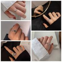 ราคา [พร้อมส่ง] แหวนแฟชั่น แหวนเงิน เครื่องประดับ แหวนสไตล์เกาหลี (21701569025)