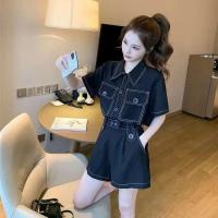 ราคา เซท 2 ชิ้น เสื้อเชิ้ตสีดำ + กางเกงขาสั้นผู้หญิง ฤดูร้อน หลวม ชุดเซตสไตล์เกาหลี มีจําหน่ายแยกต่างหาก (25153976606)