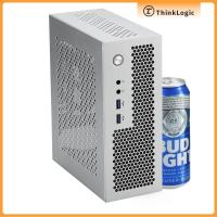 ราคา SKTC A09 ITX กรณี 3.8L แชสซี HTPC กระเป๋านักเรียนขาตั้งแนวนอน Dual-ใช้ขนาดเล็ก 1U/Flex Power เหล็กทั้งหมด 0.8 มม.เหล็กแผ่นหนา (28079890847)