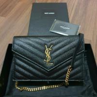 ราคา YSL woc ghw 7.5" crossbody bag (6731422313)